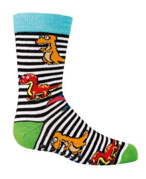 Preview: 6 Paar TippTexx 24 Kinder ABS Stoppersocken Dinos
